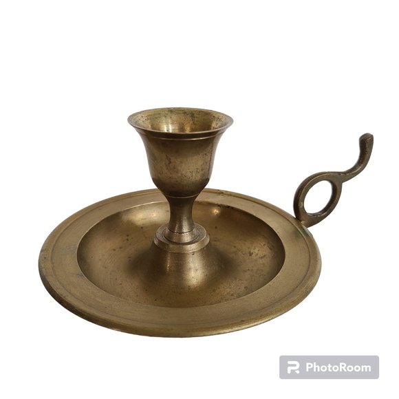 Vintage Accents Vintage Solid Brass Taper Candle Candlestick Holder